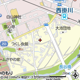 静岡県掛川市長谷321-1周辺の地図