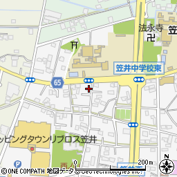 静岡県浜松市中央区笠井町1133周辺の地図