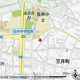 静岡県浜松市中央区笠井町477周辺の地図