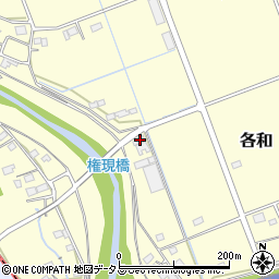 静岡県掛川市各和273周辺の地図