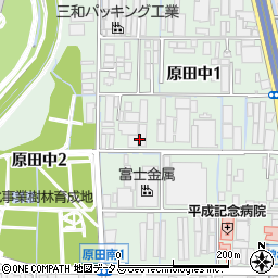 大阪府豊中市原田中周辺の地図