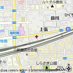 静岡県掛川市上張475周辺の地図