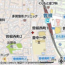 フジパレス豊中曽根２番館周辺の地図