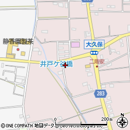 静岡県磐田市大久保406周辺の地図