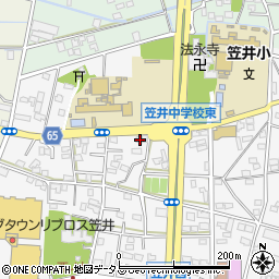 静岡県浜松市中央区笠井町1137周辺の地図