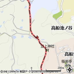 京都府京田辺市高船池ノ谷74周辺の地図