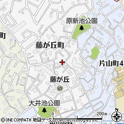 大阪府吹田市藤が丘町16-18周辺の地図