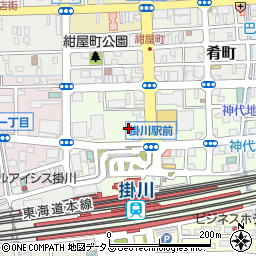 静岡県掛川市駅前4周辺の地図