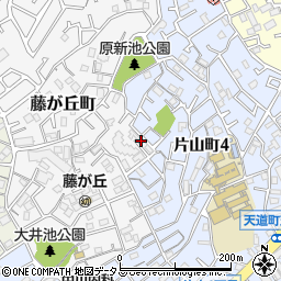 大阪府吹田市藤が丘町14-17周辺の地図