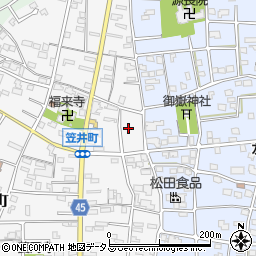 静岡県浜松市中央区笠井町30周辺の地図