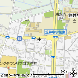 静岡県浜松市中央区笠井町1135周辺の地図