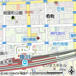 静岡県掛川市駅前7周辺の地図