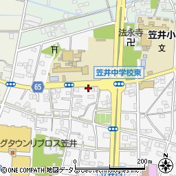 静岡県浜松市中央区笠井町1136周辺の地図
