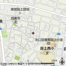 兵庫県西宮市段上町周辺の地図