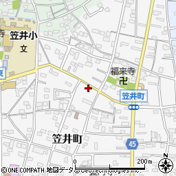 静岡県浜松市中央区笠井町508周辺の地図