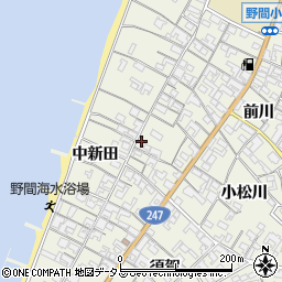 愛知県知多郡美浜町野間中新田周辺の地図