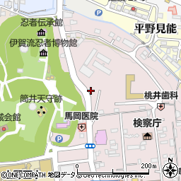 伊賀市役所　企画振興部文化交流課周辺の地図