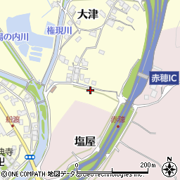 兵庫県赤穂市大津1740周辺の地図