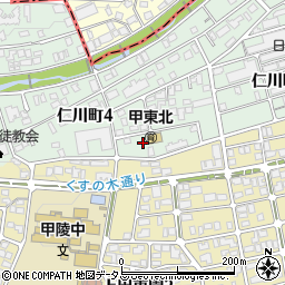 仁川公園周辺の地図
