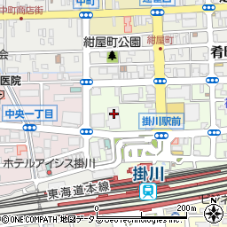 静岡県掛川市駅前2-1周辺の地図