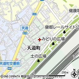 大阪府吹田市天道町周辺の地図
