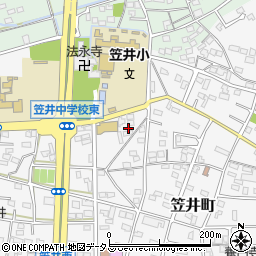 静岡県浜松市中央区笠井町475周辺の地図