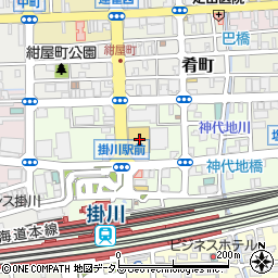 静岡県掛川市駅前7-10周辺の地図