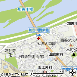 兵庫県加古川市加古川町本町607周辺の地図