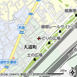大阪府吹田市天道町24周辺の地図