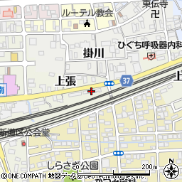 静岡県掛川市上張279周辺の地図