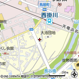 静岡県掛川市長谷386-1周辺の地図