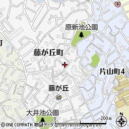 大阪府吹田市藤が丘町16-16周辺の地図