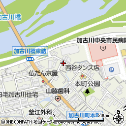 兵庫県加古川市加古川町本町296周辺の地図