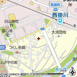 静岡県掛川市長谷324-1周辺の地図
