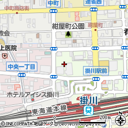 静岡県掛川市駅前2周辺の地図