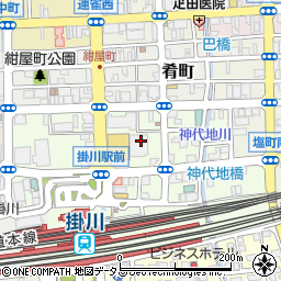 静岡県掛川市駅前7-23周辺の地図