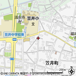静岡県浜松市中央区笠井町490周辺の地図
