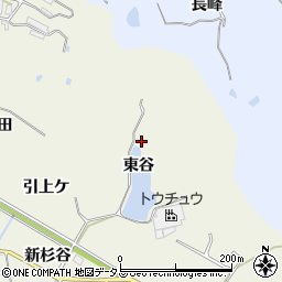 愛知県知多郡美浜町野間東谷周辺の地図