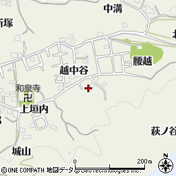 京都府木津川市山城町平尾越中谷8-39周辺の地図