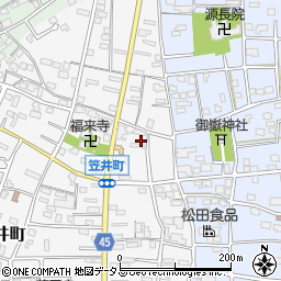 静岡県浜松市中央区笠井町156周辺の地図