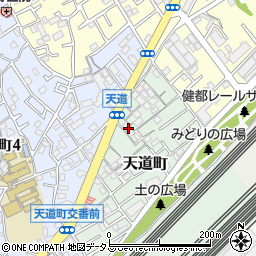 大阪府吹田市天道町15周辺の地図