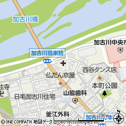 兵庫県加古川市加古川町本町281周辺の地図