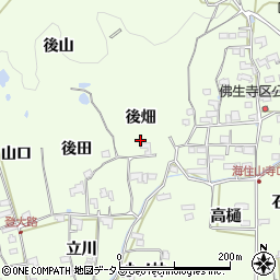 京都府木津川市加茂町例幣後畑周辺の地図