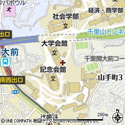 関西大学　管財局周辺の地図