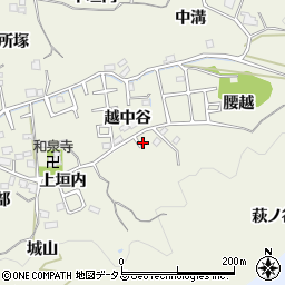 京都府木津川市山城町平尾越中谷8-45周辺の地図
