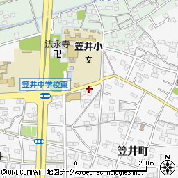 静岡県浜松市中央区笠井町473周辺の地図