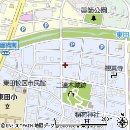 愛知県豊橋市仁連木町周辺の地図