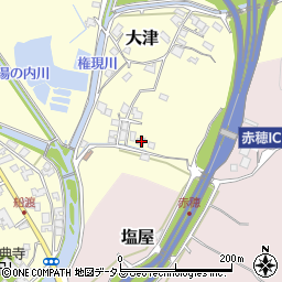 兵庫県赤穂市大津1725周辺の地図