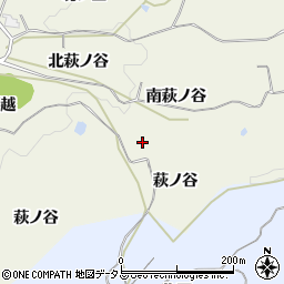 京都府木津川市山城町平尾萩ノ谷周辺の地図