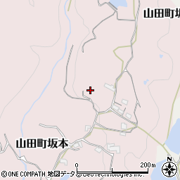兵庫県神戸市北区山田町坂本山花尾崎周辺の地図